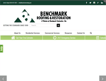 Tablet Screenshot of benchmarkroofing.com